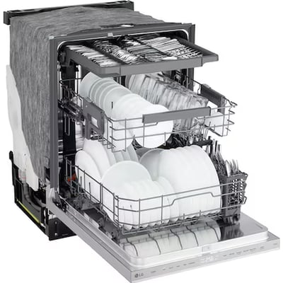 LG 24 inch 46 dBA Dishwasher with Hidden Controls and Third Rack
