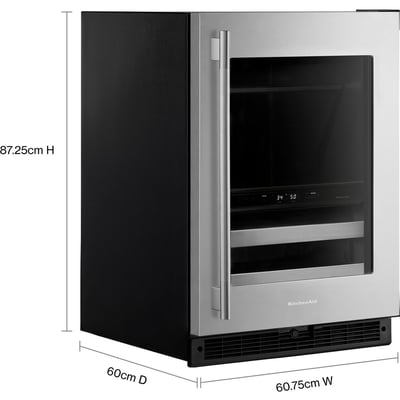 KitchenAid Built-in 24 inch 4.89 cu.ft Beverage Centre