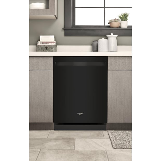 Whirlpool 5 Cycle Dishwasher with Hidden Controls