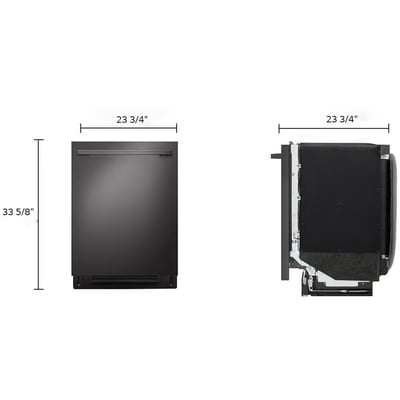 LG 24 inch 42 dB Dishwasher with Hidden Controls and Third Rack
