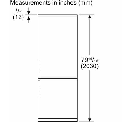 Bosch 24 inch Counter-Depth Bottom-Freezer Refrigerator