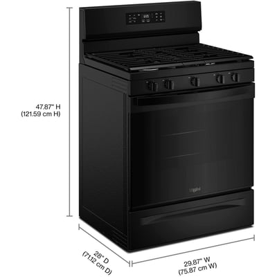 Whirlpool 30 inch Single Oven Gas Range