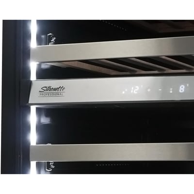 Silhouette Freestanding or Built-in 24 inch 5.3 cu.ft. Wine Cooler