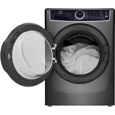 Electrolux Titanium Stackable 5.2 cu.ft. Front Load Steam Washer and 8.0 cu.ft. Steam Dryer