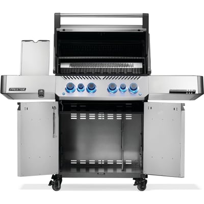 Napoleon Prestige 500 Freestanding 6 Burner Natural Gas BBQ Grill with Infrared Side and Rear Burner