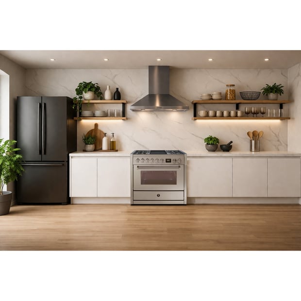 Steel Cucine 36 inch Single Oven Dual Fuel Range