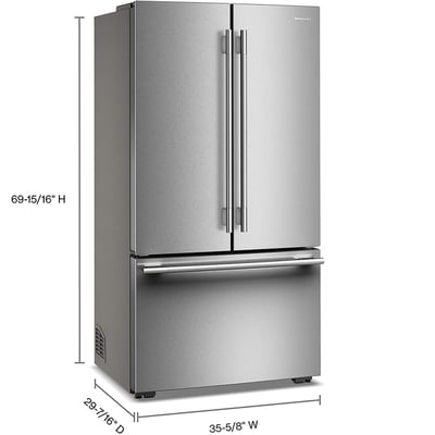 KitchenAid 24.8 cu.ft. Counter-Depth Bottom-Freezer Refrigerator