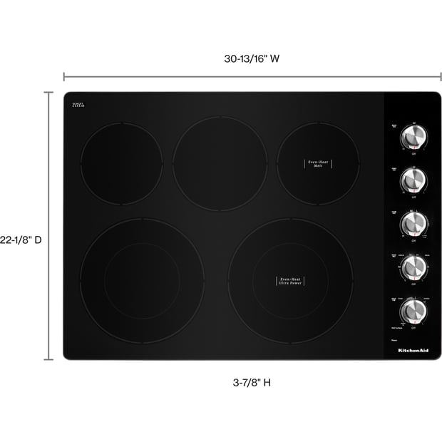 KitchenAid 30 inch Electric Cooktop