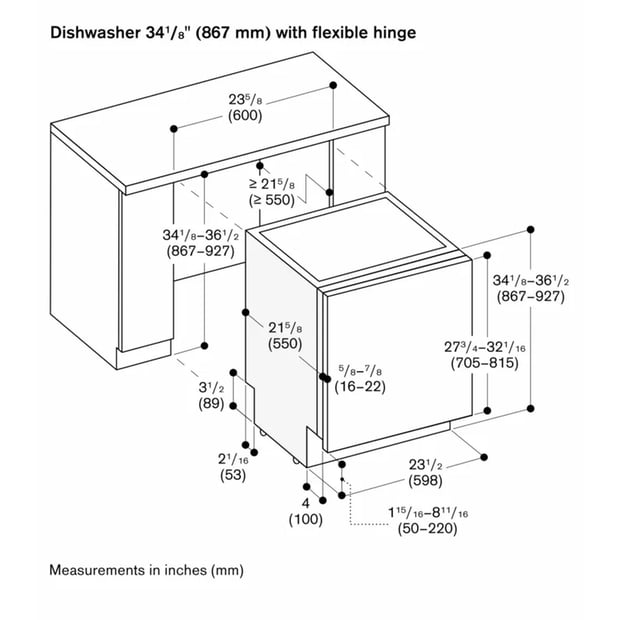 Gaggenau 8 Cycle Dishwasher with Hidden Controls