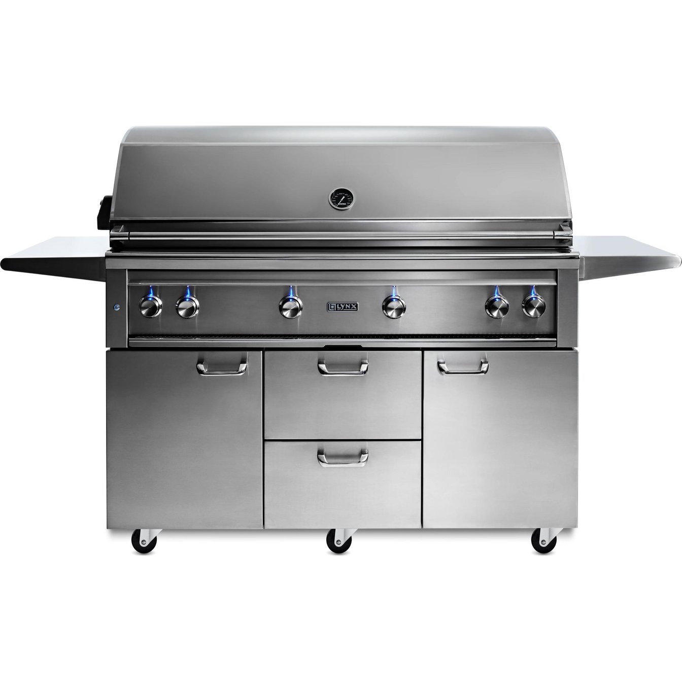 Lynx Professional Freestanding 2 Burner Natural Gas BBQ Grill  with Trident Burner and Rotisserie