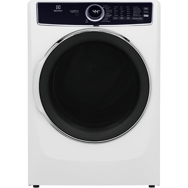 Electrolux White Stackable 5.2 cu.ft. Front Load Steam Washer and 8.0 cu.ft. Steam Dryer
