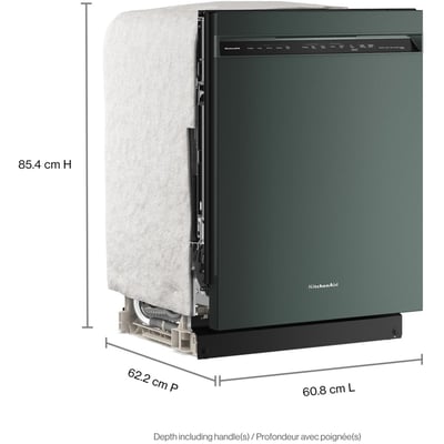 KitchenAid 5 Cycle Dishwasher with Front Controls