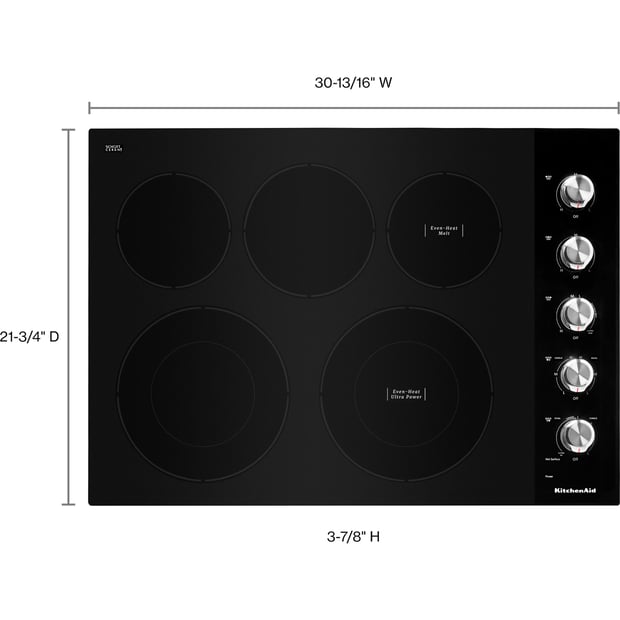 KitchenAid 30 inch Electric Cooktop