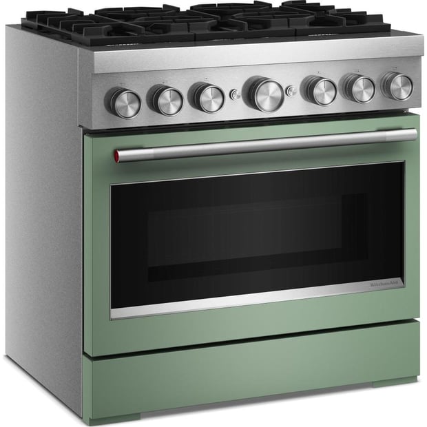 KitchenAid 36 inch Single Oven Dual Fuel Range