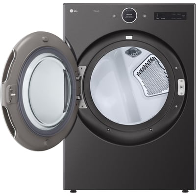 LG 5.8 cu.ft. Front Load Steam Washer and 7.4 cu.ft. Stackable Steam Vented Dryer