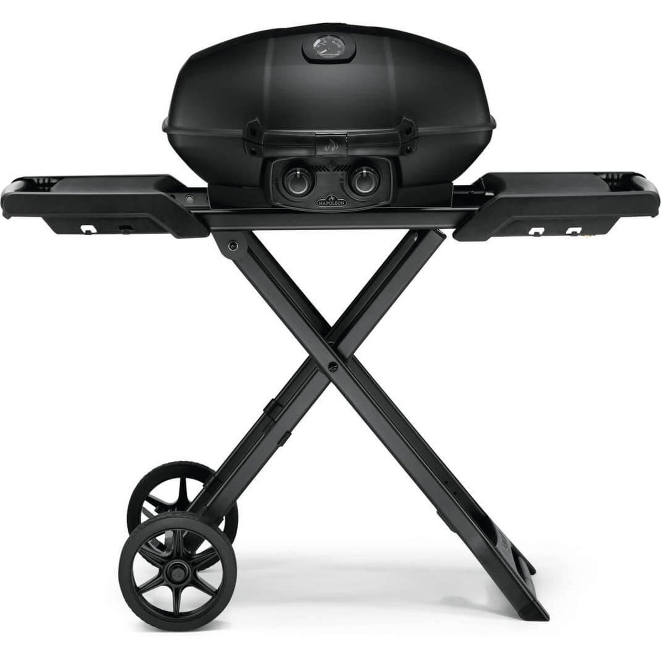 Napoleon Phantom TravelQ PRO285X Freestanding 2 Burner Liquid Propane BBQ Grill with Scissor Cart