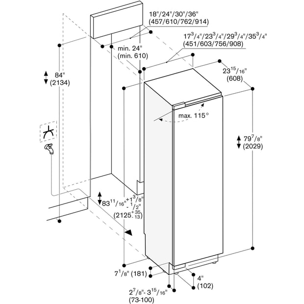 Gaggenau 15.8 cu.ft. Built-in Freezer