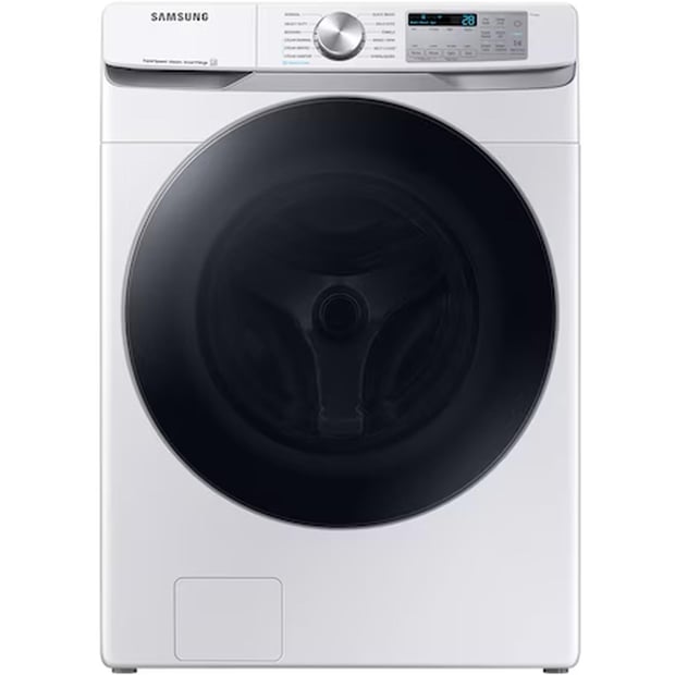 Samsung White 5.2 cu.ft. Front Load Steam Washer and 7.5 cu.ft Steam Vented Dryer