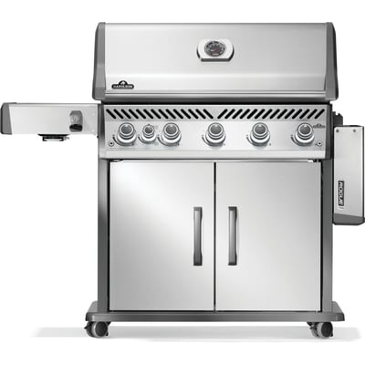 Napoleon Rogue PRO 625 Freestanding 6 Burner Natural Gas BBQ Grill with Infrared Side Burner
