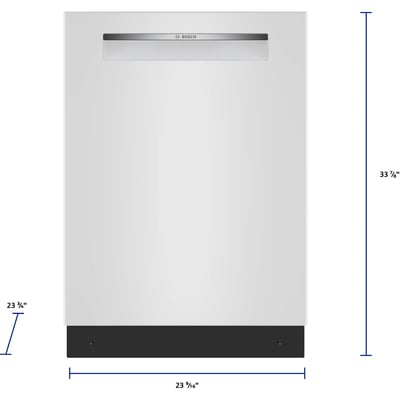 Bosch 300 Series 24-inch 46 dB Dishwasher with Hidden Controls