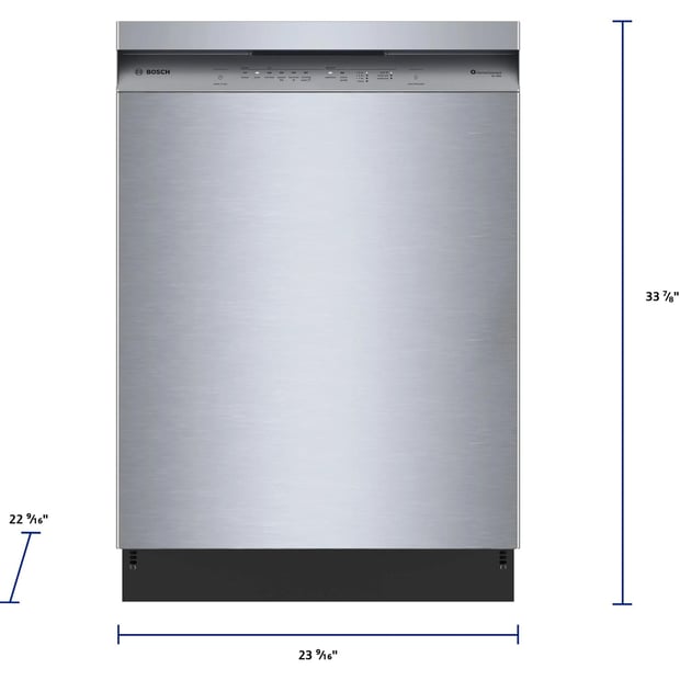 Bosch 300 Series 5 Cycle Dishwasher with Hidden Controls