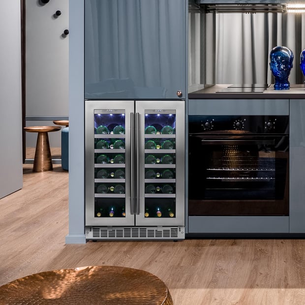 Silhouette Freestanding or Built-in 24 inch 4.7 cu.ft. Wine Cooler