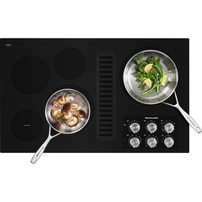 KitchenAid 36 inch Downdraft Electric Cooktop