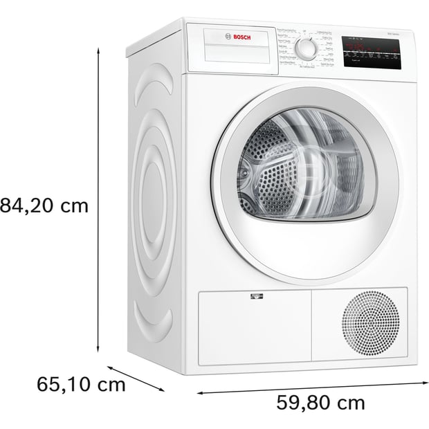 Bosch 300 Series 4.0 cu.ft. Stackable Condensation Dryer
