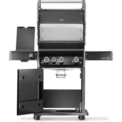 Napoleon Rogue PRO 425 Freestanding 4 Burner Natural Gas BBQ Grill with Infrared Side Burner