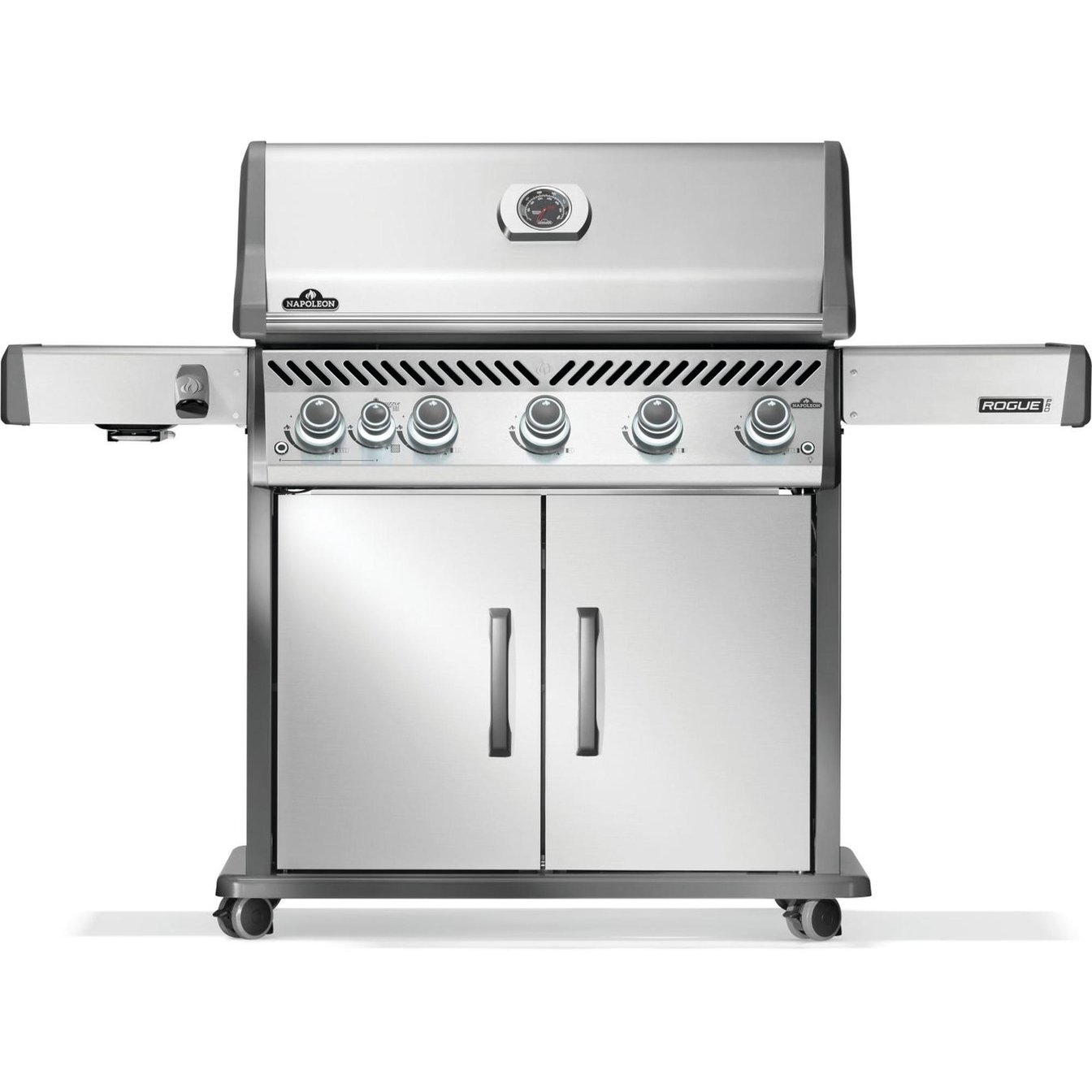Napoleon Rogue PRO 625 Freestanding 6 Burner Natural Gas BBQ Grill with Infrared Side Burner