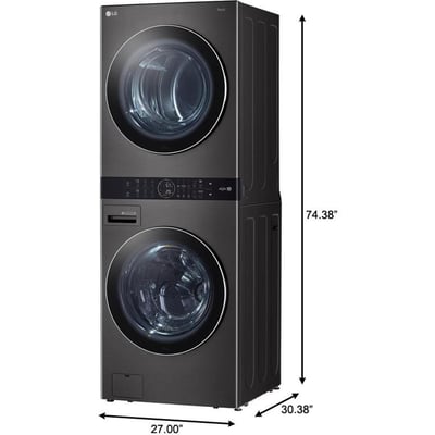 LG WashTower™ 5.2 cu.ft. Washer and 7.4 cu.ft. Vented Dryer Laundry Center