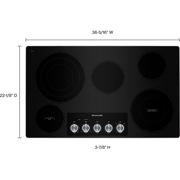KitchenAid 36 inch Electric Cooktop