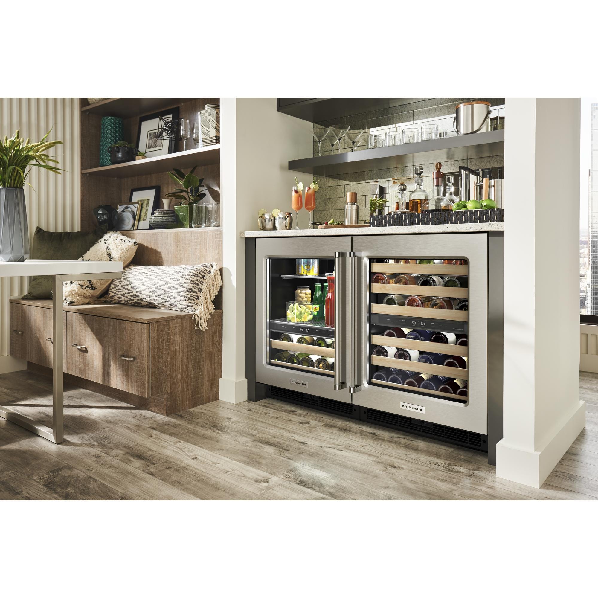 Kitchenaid built shop in wine cooler