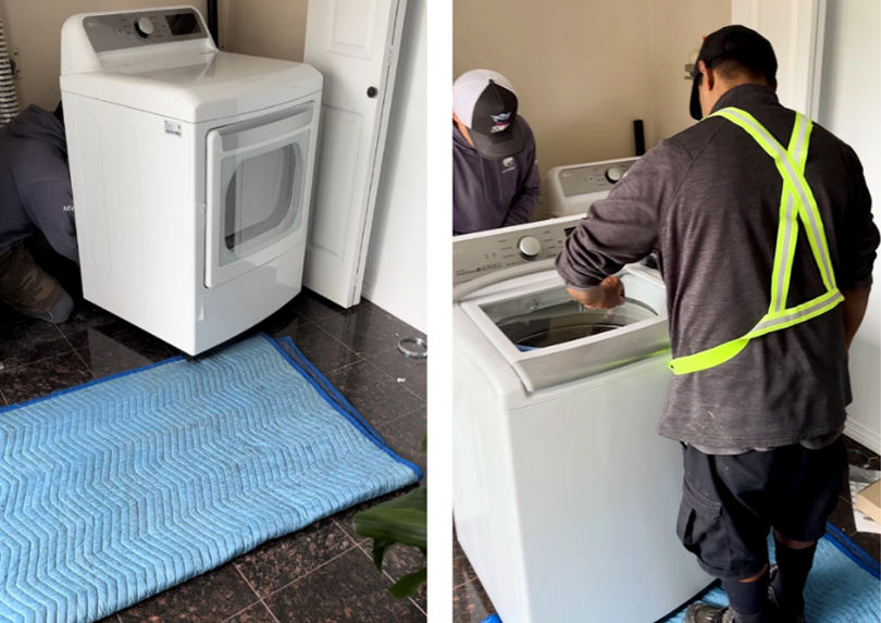 Trail Appliances laundry installation premium delivery