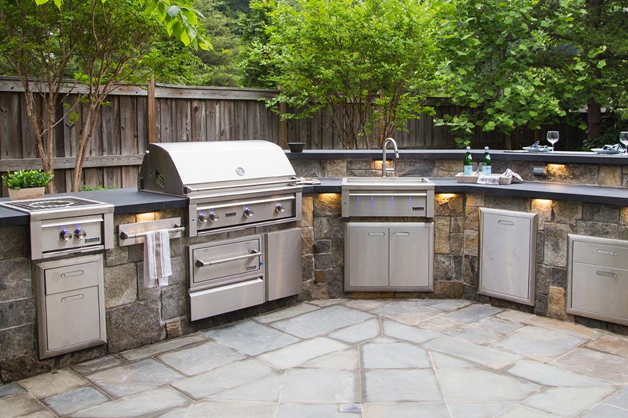 Built-in BBQs