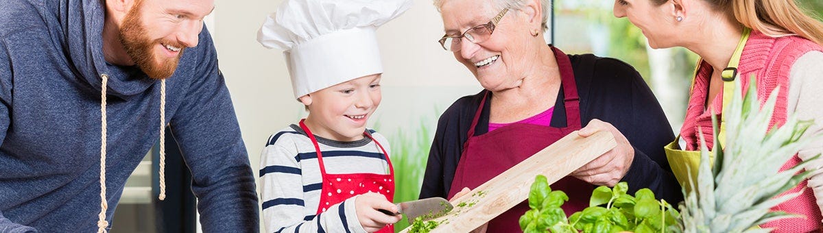 Families Cooking Together